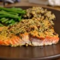 Lunch Baked Salmon with Mustard Sauce